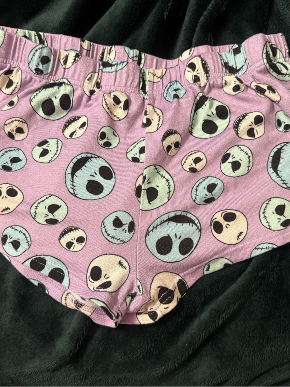 Disney The Nightmare Before Christmas Lavender Character Print Sleep Shorts